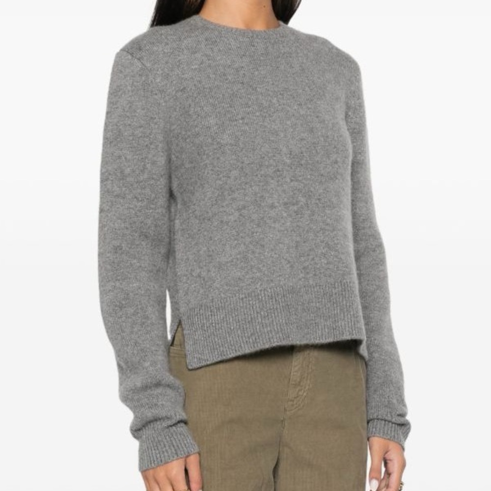 Toteme Charcoal Gray Crew Neck Sweater